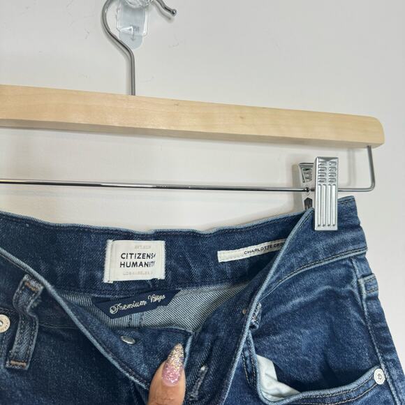 Citizens Of Humanity Dark Blue Ankle Jeans - Picture 3 of 5